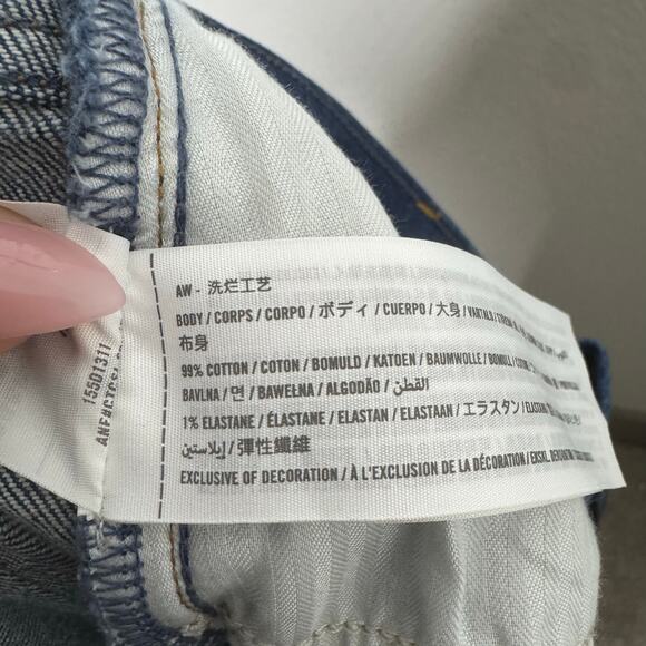 Abercrombie & Fitch High Rise‎ Vintage Flare Jeans Women’s 28 6L Dark Wash - Picture 8 of 9